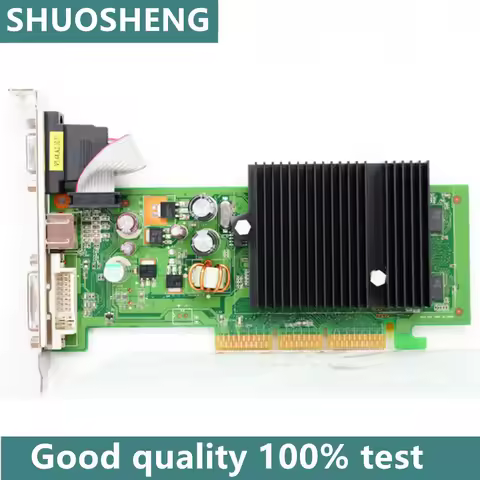 NVIDIA GeForce fx 6200 256M AGP Video Graphics Card, GF6200 256MB DDR2 AGP 8X Card High Quality, New