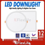 Round Square SIRIM LED Downlight Lampu Down Light Bulb Siling Ceiling Light LED Down Light Ceiling L