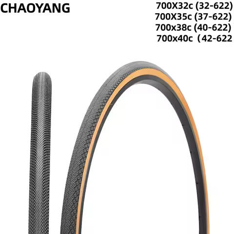 CHAOYANG 700X32c 35C 38C 40C Gravel Bike Tyre, Cross country Road Bicycle Brown edge Tire Retro Oute