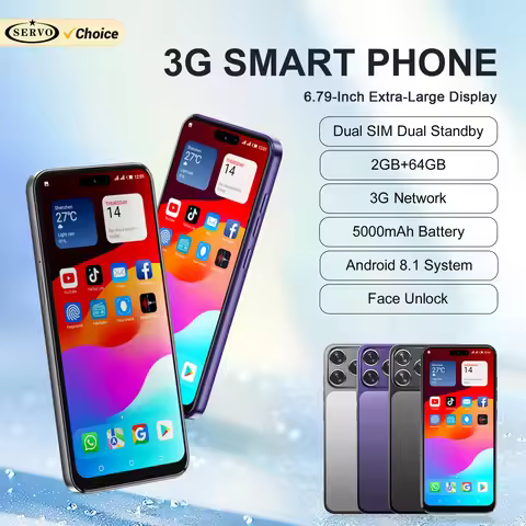 SERVO A17 PRO Android OS Smartphone 6.79" Big Display 2GB+64GB Play Store WiFi Hotspot 5000mAh Smart