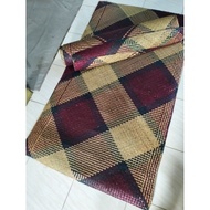 WIDE PURUN MAT L+ (110-130cm)X180cm Combination Checkered Motif Carpet