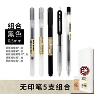 Black Pen Japan MUJI MUJI Neutral Retractable Cap Gel Ink Pen for Teacher Marking
