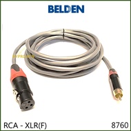 Belden 8760 RCA to XLR Female Cable