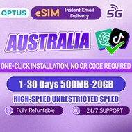 CSL Australia eSIM | 5G 1-30 Days | 500MB-20GB | High-Speed Data | esim Australia | sim card