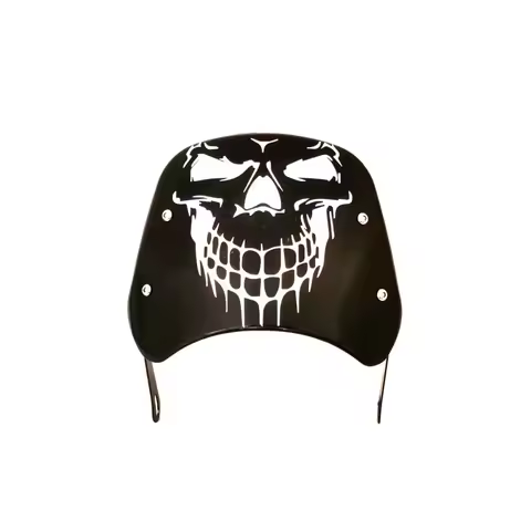 Universal Motorcycle Windshield Windscreen Wind Deflector Round Headlight For Royal Enfield Triumph 