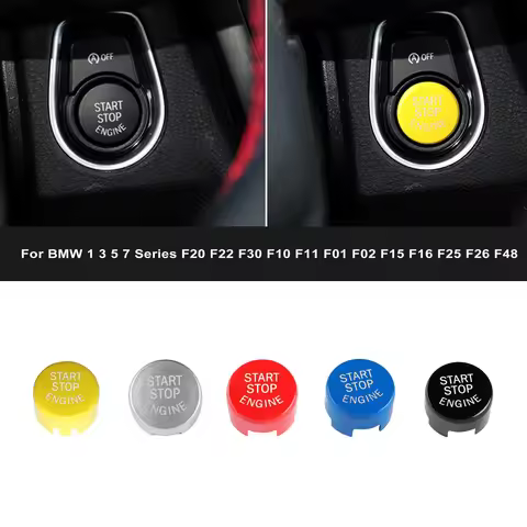Engine START STOP Button Cover Key Decor For BMW 1 3 5 7 Series F20 F22 F30 F10 F11 F01 F02 F15 F16 