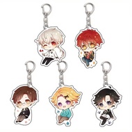 6cm Anime Game Mystic Messenger Keychain Yoosung Zenny 707 Jumin Saeran Q Version Figures