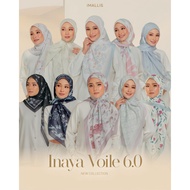 SG READY STOCK| IMALLIS Hijab Inaya 6.0 Tudung Square Cotton Voile similar Tudung Fazura