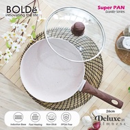 BOLDE WOK PAN 26 CM + GLASS LID BEIGE