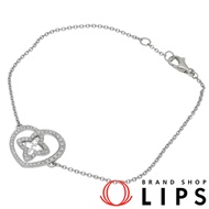 路易威登 Brassécoeur 鑽石手鐲 Q95225（TOP：約 1.4 厘米高 x 1.5 厘米寬 x 0.2 厘米厚；腕圍：約 16.5 厘米，寬度：約 0.1 厘米）18K 白金，拋光，成色