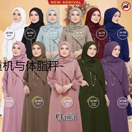 Jubah QAIRA Jubah Muslimah Kaftan Ironless Dress Muslimah Umrah Haji