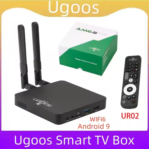 Ugoos AM6B Plus TV BOX Android 9 Amlogic S922X-J WIFI6 4GB 32GB Set Top Box 2.2GHZ LPDDR 4K Media Pl