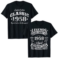{Hot selling}t shirt lelaki 65 Years Old Vintage Classic Car 1958 65th Birthday t shirt lelaki  Lege