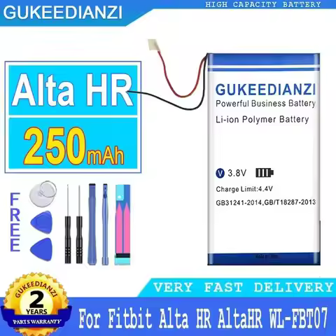 Fitness Tracker Battery Long Lasting For Fitbit Alta HR WL-FBT07 2-Wire Fitness Tracker 250mAh