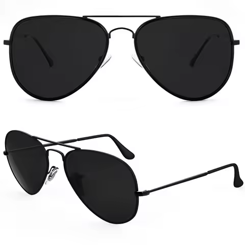 MAXJULI Polarized Aviator Fashion Sunglasses for Big Heads Men Women 8123