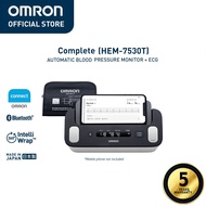 Omron Complete HEM-7530T Automatic Upper Arm Blood Pressure Monitor BPM + ECG Digital with Bluetooth