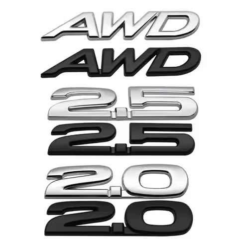 3D Metal AWD 2.0 2.5 Car Styling Rear Trunk Emblem Badge Decal Stickers For Mazda 3 2 5 Atenza Axela