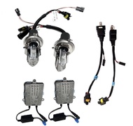 EZ online ชุดไฟหน้ารถยนต์ H4 HID โคมไฟแกว่ง XENON HID ครบชุด ขั้วH4 H-L ค่าสี  6000K 1คู่ 55W รถยนต์