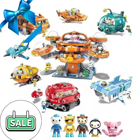 Creative Ideas Octonauts Octopus Building Block Octopod Gup Submarine Boat Oct-Pod with GUP-C GUP-E 