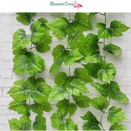 Artificial Leaf Vines Artificial Plants 66 Pcs Leaf 2.2M Simulation Wall Climbing Vines Leaf Daun Hi