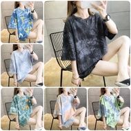 Fashion oversize Shirt Tie Dye Print Last Picture