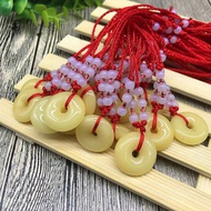 Javanese Donut Jade Pendant Necklace for Men and Women