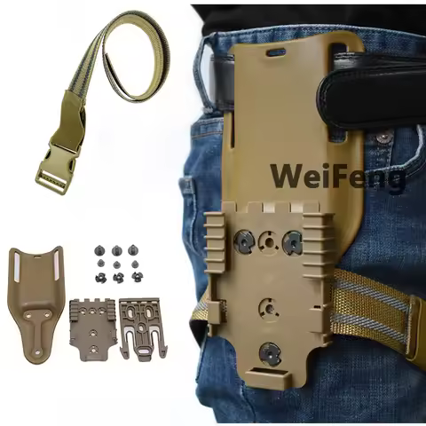 Tactical Drop Leg Band Strap Gun Holster Adapter for GL 17 M9 P226 Quick Locking System Kit QLS 22 1