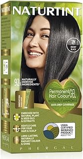 NATURTINT 1N Ebony Black Hair Color, 5.6 FZ