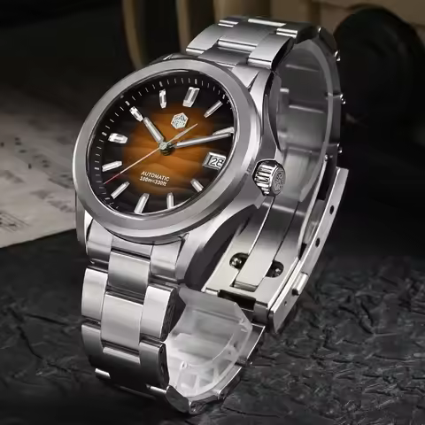 San Martin Men Automatic Watch 39mm Mechanical Wristwatch 100M Waterproof Luminous Sapphire Mirror N