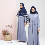 GAMIS ARASYA DRESS STEEL SIZE M GAMIS ONLY polos by ATHIYYAH