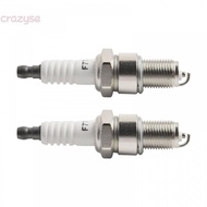 【CRAZYSPE】Spark Plug 2pcs Durable F7RTC High Quality Hecht Einhell Brast Scheppach