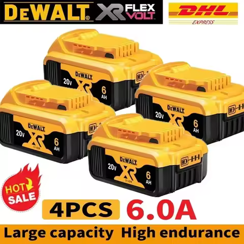 100% Genuine Dewalt 20V Battery, 2AH 5AH 6AH Rechargeable Lithium Ion Battery, Dewalt DCB200 Power T