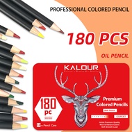 180 Colors Oily Color Pencil Set Iron Gift Box Painting Coloring Pencil Art Creation Set Drawing Pen