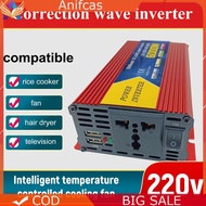 600 Watt Voltage Converter with Cooling Fan 12V DC To 220V AC for Car Truck Boat RV Solar System