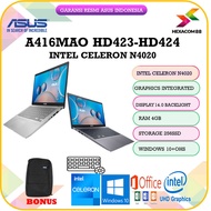 Asus A416MAO HD421 HD422 - DUALCORE N4020 4GB 256ssd W10+OHS BACKLITE