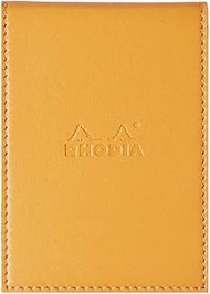 Rhodia Notepad with Cover, A7, Squared - Orange, 84 x 115 mm (118118C)