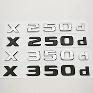 3D ABS Car Letters Rear Trunk Badge Logo X250d X350d Emblem Decals For Mercedes Benz Pickup Truck X2