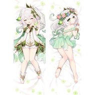 2 Genshin Impact Nahida Cosplay Dakimakura Body Pillow Case Peachskin Hugging Pillow Case50*160CM