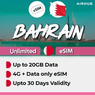 Bahrain eSIM - Data Only - Instant Delivery via Email by Airhub