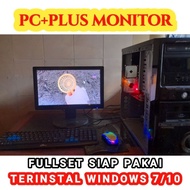PC GAMING PB POINT BLANK PLUS VGA  MONITOR RAM 4GB HARDISK 250GB