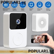 POPULAR Wireless Doorbell, Remote Monitoring Security System Phone Video Door Bell,  Safe Wifi Video Door Bell