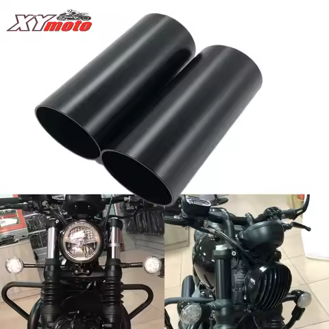 Motorcycle COVER FOR UPPER FORK LEG FOR Triumph Bonneville Bobber Blackfront shock absorber refittin
