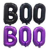 Halloween Hotel Shopping Mall Party Decoration 53cm Black boo Letter Set Scare Letter Balloon Wholes