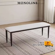 🇸🇬⚡Dining Bench Leather Bench Leather Upholstered Bench Shoeshine Bench