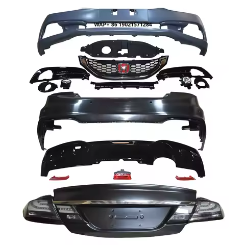 FB6 SI Body Kit Front Rear Bumper Smoke Tail Light For Civic 2012 2013 2014 2015 Aftermarket Upgrade