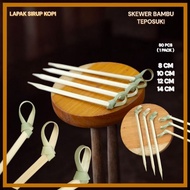 (50 PCS) teposuki bamboo skewers Simpul B Fruit skewer/s cocktail skewer/s garnish skewer/s Bamboo r