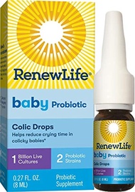 Renew Life Baby Probiotic - Baby Probiotic Colic Drops - Gluten Free Probiotic Supplement - 1 Billio