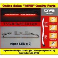 LED Red Light Daytime Running (9-Light LED X2)-Silicone Tube (LED-D9R2)
