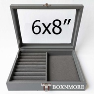 Smooth Cabinet + Mattress (Half Mattress) 6x8 Inches Jewelry Storage Glass Cover (KP-06)