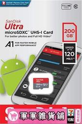 【特惠】SanDisk A1 120MBs 200GB 200G Ultra microSD micro SD C10